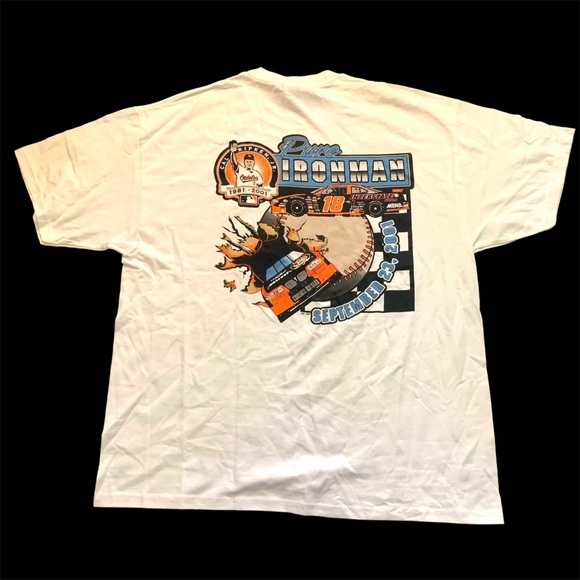Vintage 2001 Cal Ripken Jr Pure Ironman NASCAR Double-Sided Tee XL - Picture 1 of 11